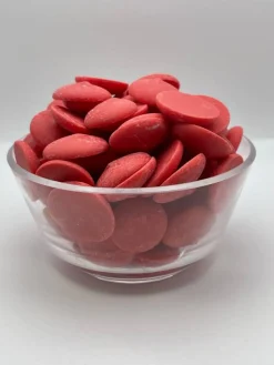 2.5lbs Merckens Red Chocolate Candy Melts for Coating Dipping Drizzling Baking and Decorating