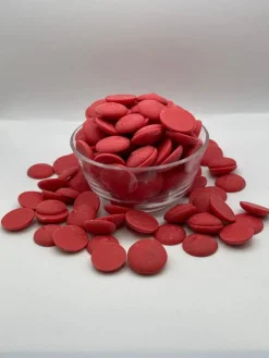 2.5lbs Merckens Red Chocolate Candy Melts for Coating Dipping Drizzling Baking and Decorating