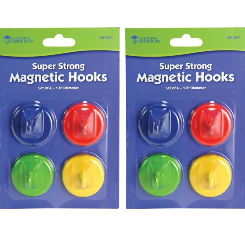 Learning Resources® Super Strong Magnetic Hook Packs, 2ct.