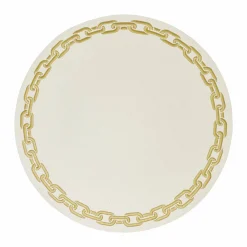 Leatherette Chain Design Placemat Set of 4