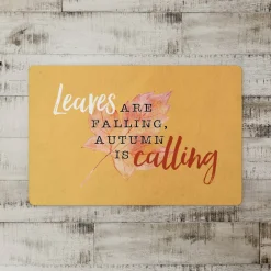 Leaves Falling Autumn Calling Floor Mat