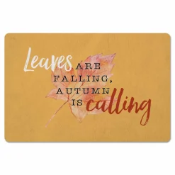 Leaves Falling Autumn Calling Floor Mat