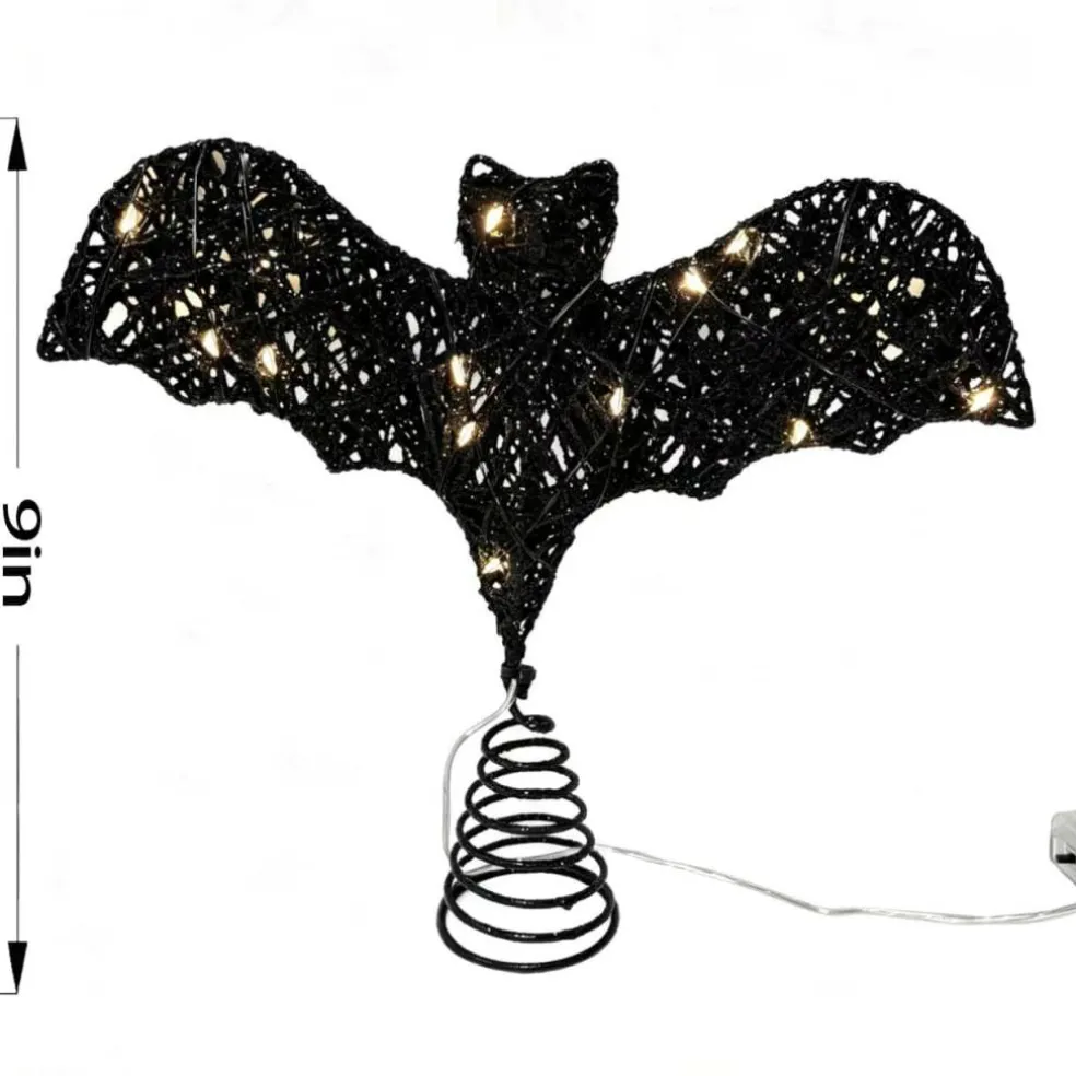 9" LED Black Bat Tree Topper by Ashland®