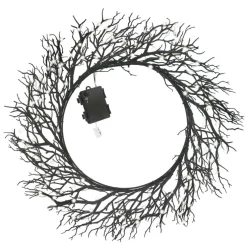23" LED Black Branch Wreath by Ashland®