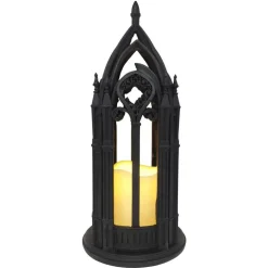 12.5" LED Black Cathedral Lantern by Ashland®