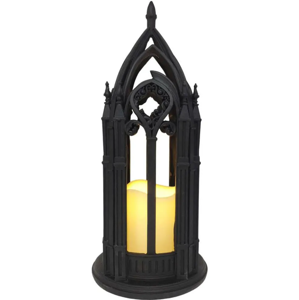 12.5" LED Black Cathedral Lantern by Ashland®