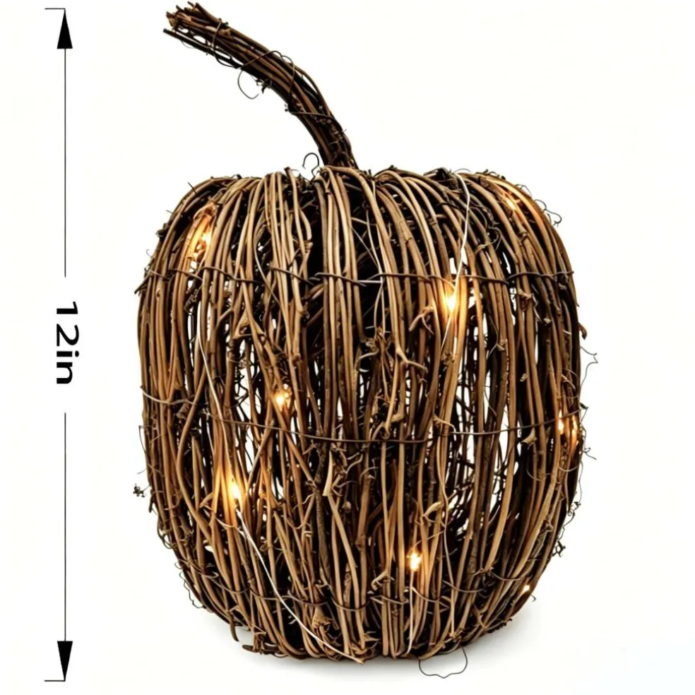 12" LED Grapevine Pumpkin by Ashland®