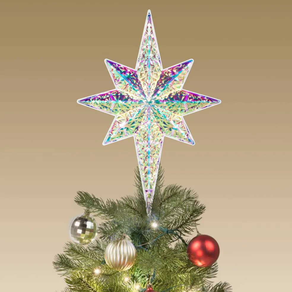 22.5" LED Lighted Iridescent Tree Topper by Ashland®