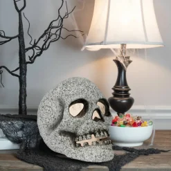 12.5" LED Lighted Stone Skull by Ashland®
