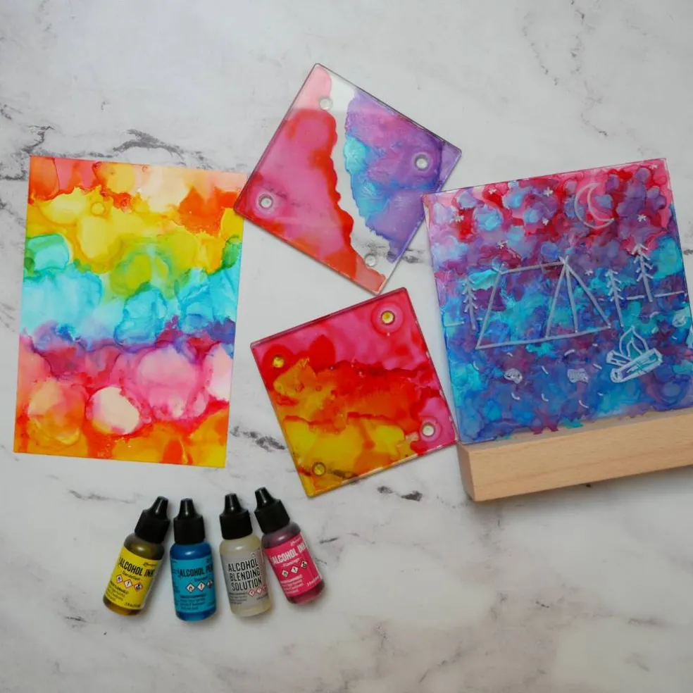 LED Light Frame Alcohol Ink Kit
