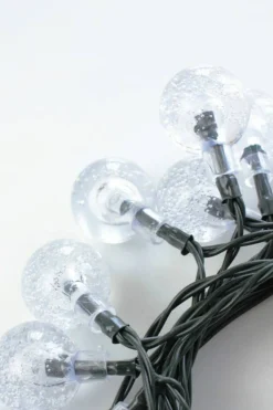 60 LED Solar Bubble String Lights 42ft Waterproof with 8 Modes
