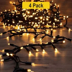 100 LED Waterproof Christmas String Lights Green Wire 32ft