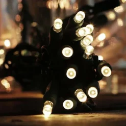 100 LED Waterproof Christmas String Lights Green Wire 32ft