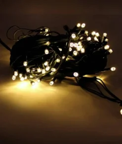 100 LED Waterproof Christmas String Lights Green Wire 32ft