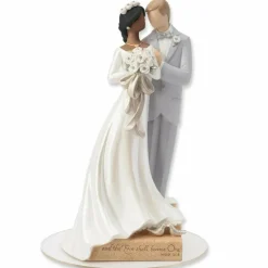 Legacy of Love Interracial Wedding Cake Topper Figurine - African American Bride and Caucasian Groom