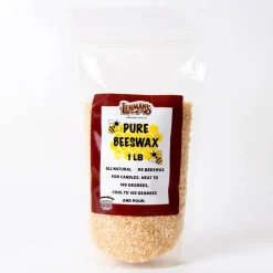 Lehman's Candle Making Beeswax, All Natural, Yellow Pellets, 1 Pound Bag