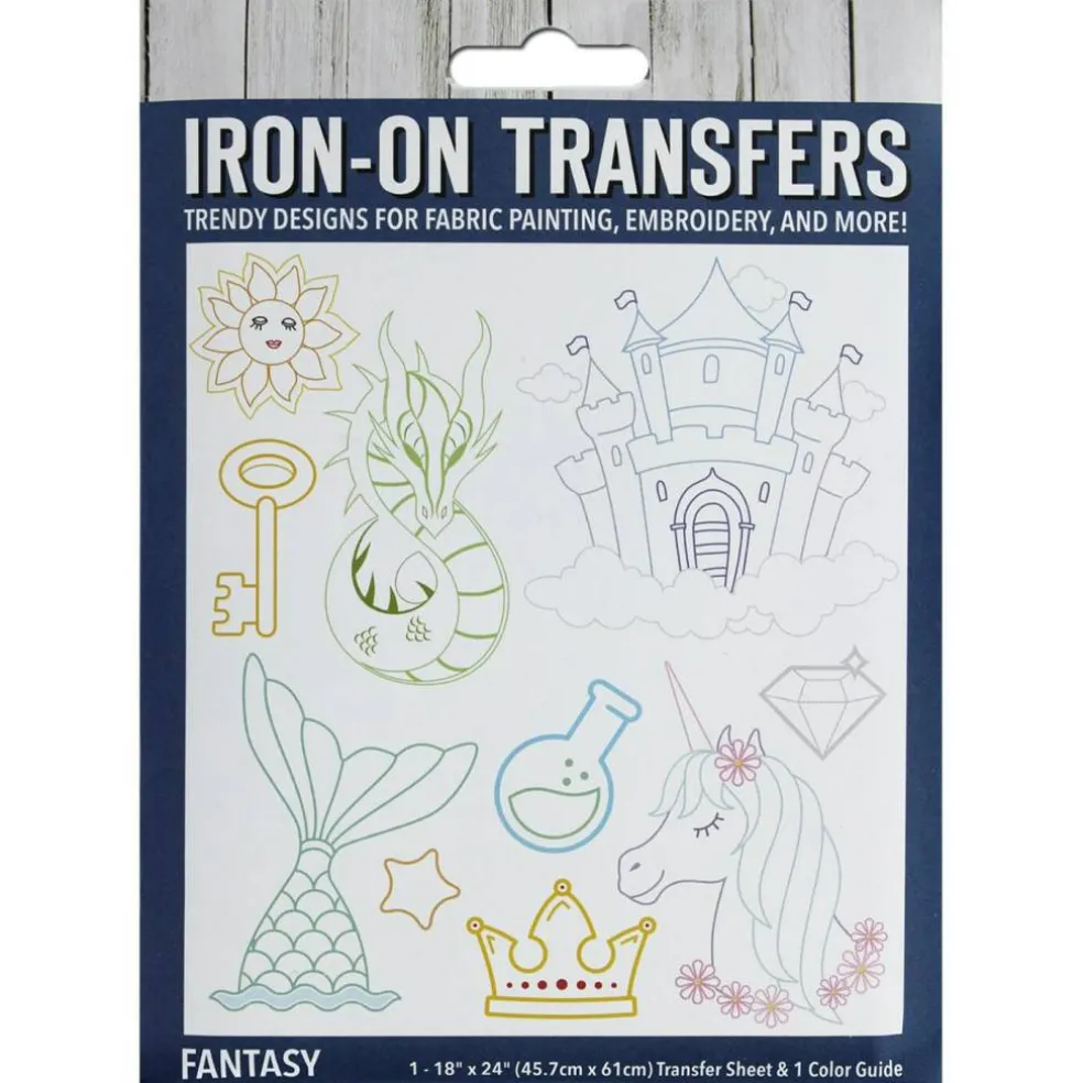 Leisure Arts Iron-On Transfer Fantasy, Embroidery Patterns, Aunt Martha'S, Iron On Embroidery Patterns Transfers, Hand Transfer Patterns, Aunt Martha'S Transfers