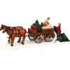 Lemax Christmas Tree Wagon Table Accent Set of 2 #43451