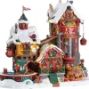 Lemax Elf Made Toy Factory Animated Lighted Sights and Sounds Building #75190