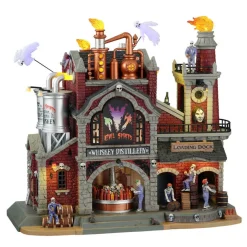 Lemax Evil Spirits Whiskey Distillery Animated Sights and Sounds Building #15723