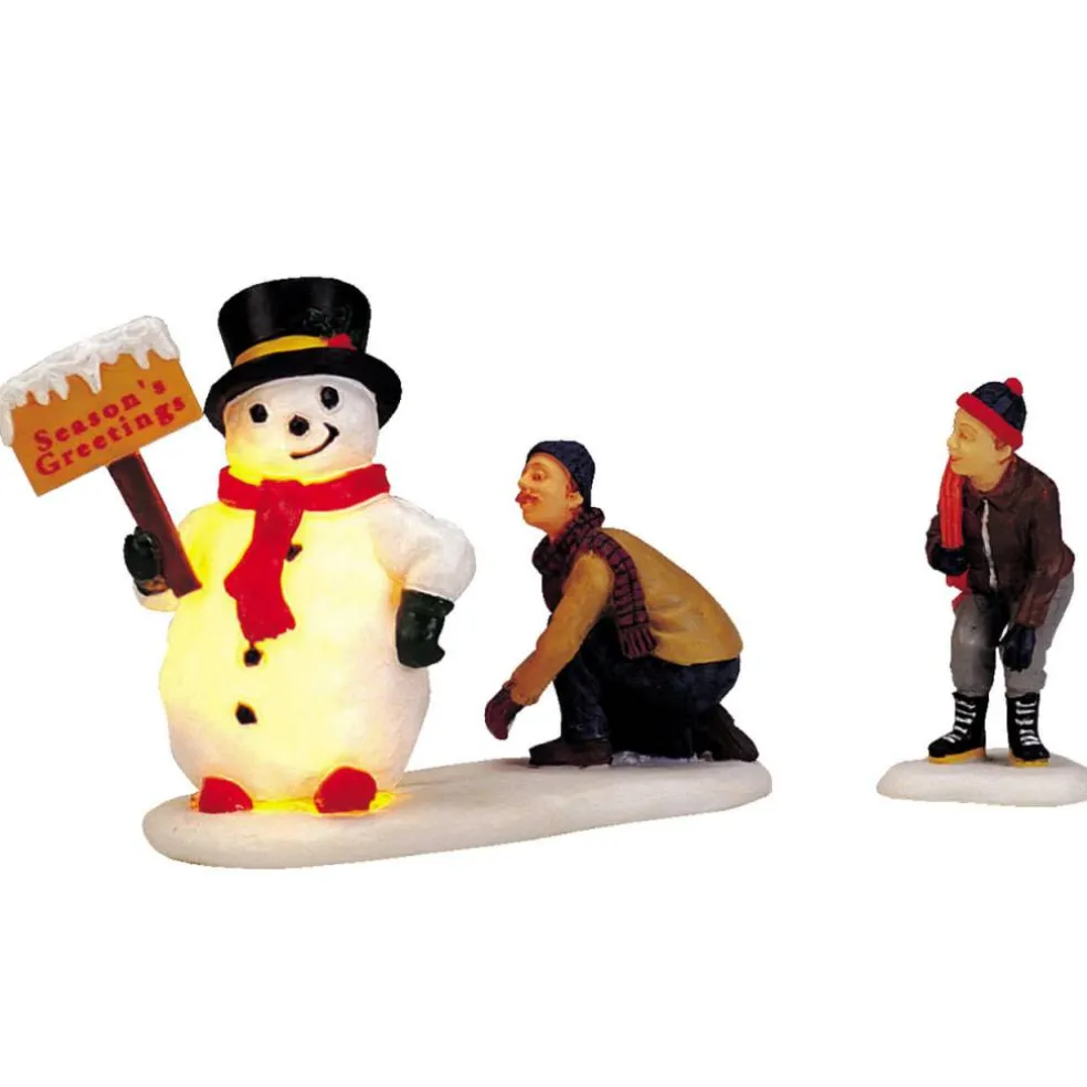 Lemax Frosty’s Friendly Greeting Lighted Accessory Set of 2 #04511