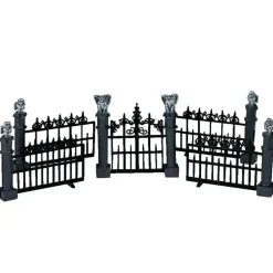 Lemax Gargoyle Fence Village Accessory Set of 5 #44139