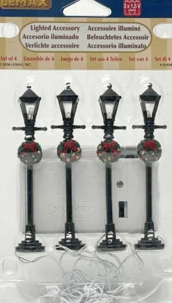 Lemax® Gas Lantern Street Lamps, 4ct.