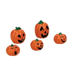 Lemax Happy Pumpkin Family Accessory Set of 5 #74239