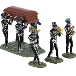Lemax Jazz Funeral Table Accent Set of 4 #13554