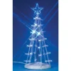 Lemax Lighted Silhouette Tree - Blue - 6 Inch