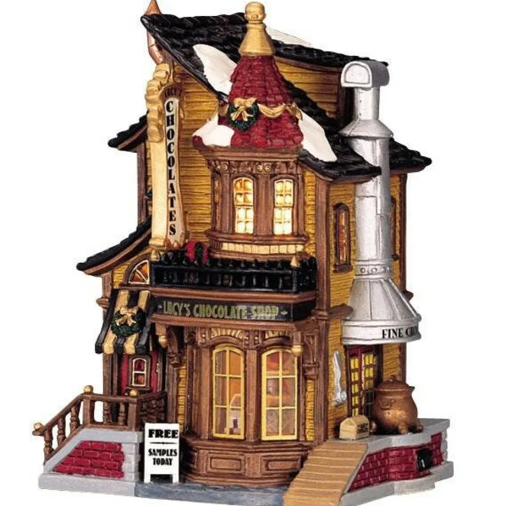 Lemax Lucy's Chocolate Shop Lighted Building #45052