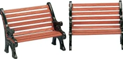Lemax Park Benches for Christmas Villages (Set of 2)