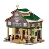 Lemax Polly's Pot-Bellied Pig Rescue Lighted Building Battery-Operated #55323