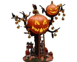 Lemax Pumpkin Tree House Lighted Table Accent Battery-Operated #14856