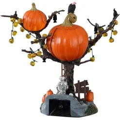 Lemax Pumpkin Tree House Lighted Table Accent Battery-Operated #14856