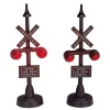 Lemax Railway Stop Light Lighted Accessory Set of 2 #34954