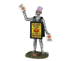 Lemax Sandwich Board Skeleton Halloween Figurine #22102