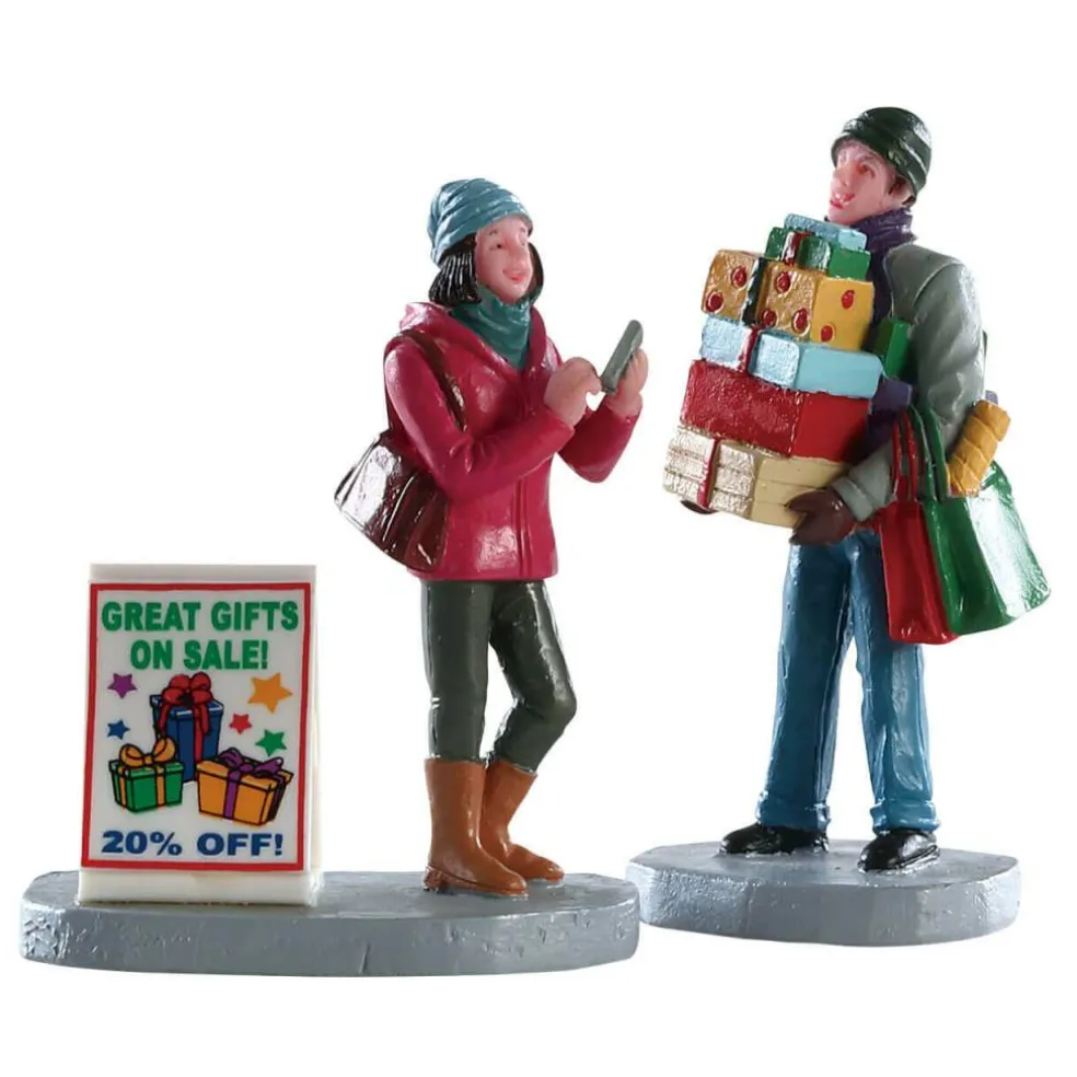 Lemax Shopping Teamwork Figurines Set of 2 #82584