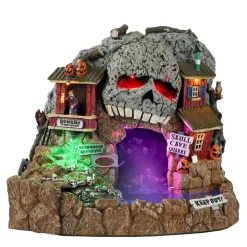 Lemax Skull Cave Quarry Lighted Table Accent with 4.5V Adaptor #14822