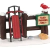 Lemax Sled Parking Only Village Accessory #04740