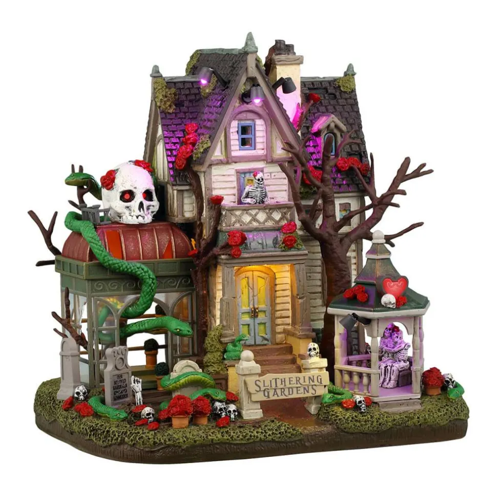Lemax Slithering Gardens Lighted Building Battery Operated #45209