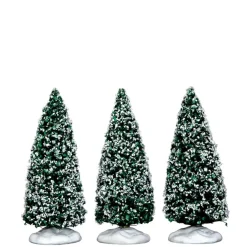 Lemax Snowy Juniper Tree - Small - Set Of 3