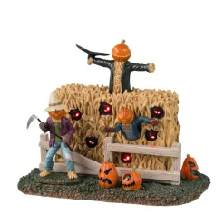 Lemax Spooky Scarecrows Lighted Table Accent Battery Operated #44305