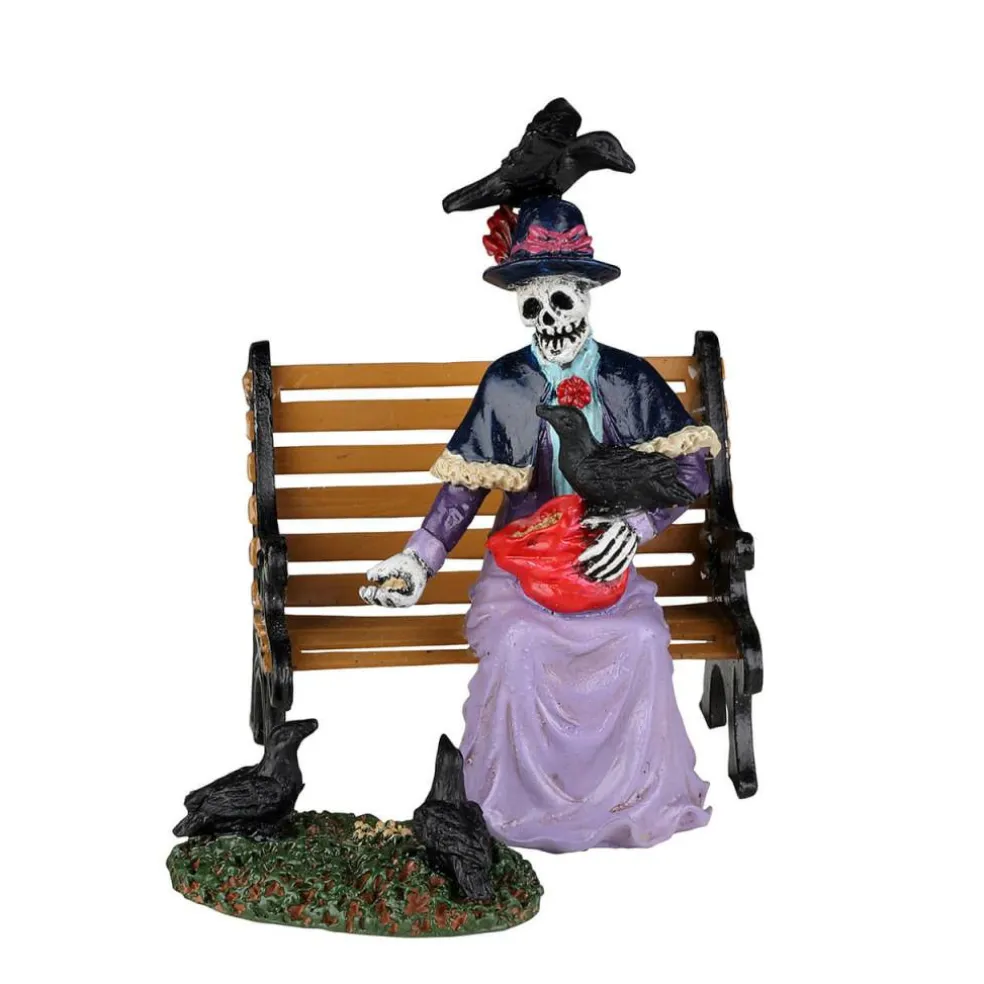 Lemax Spooky Town Feeding the Birds Figurines Set of 2 #22101