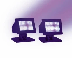 Lemax Spooky Town Halloween Purple Light Set of 2 Battery-Operated Accessory #34974