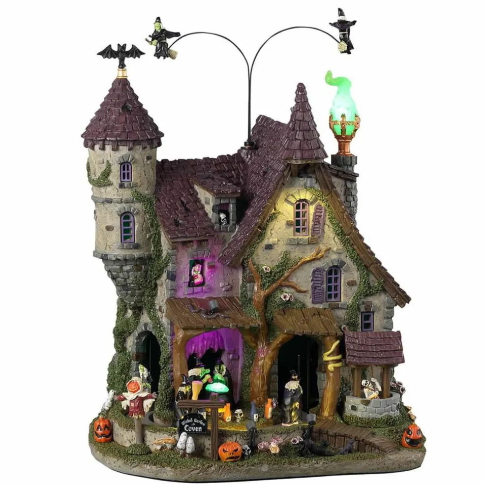 Lemax Spooky Town Halloween Village: Wicked Garden Coven