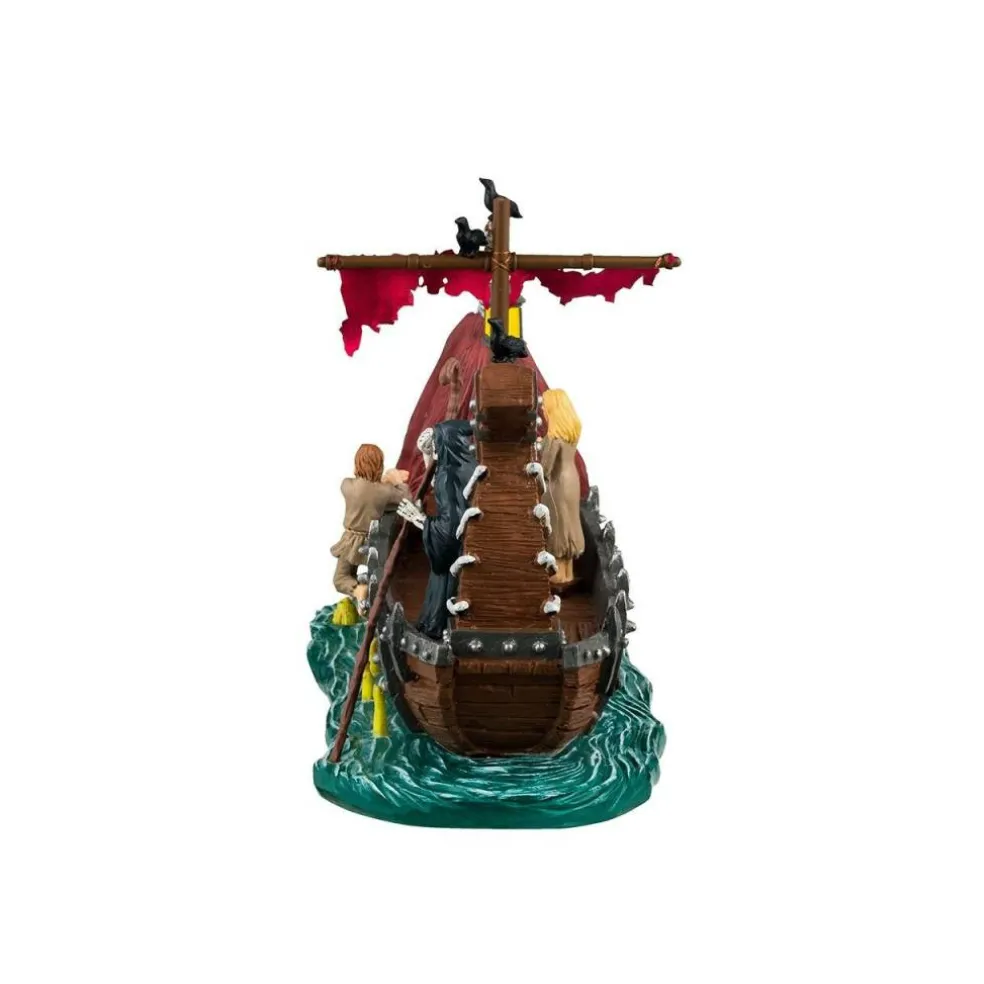 Lemax Spooky Town Halloween Village Accessory Ferry On River Styx Boat