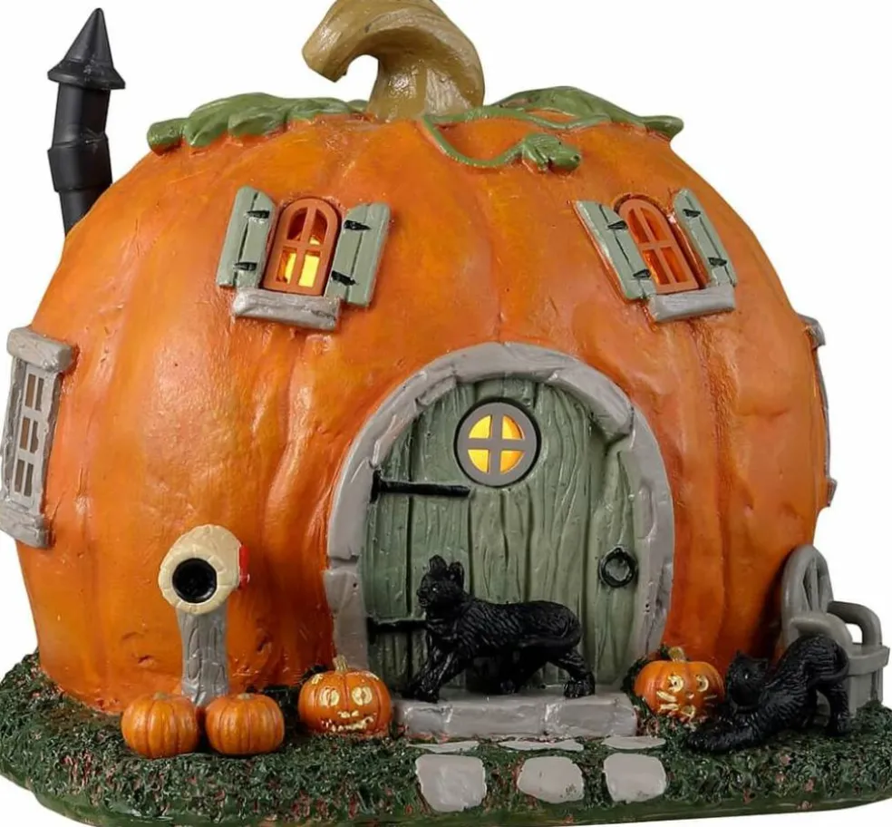 Lemax Spooky Town Pumpkin Cottage Halloween Village Building