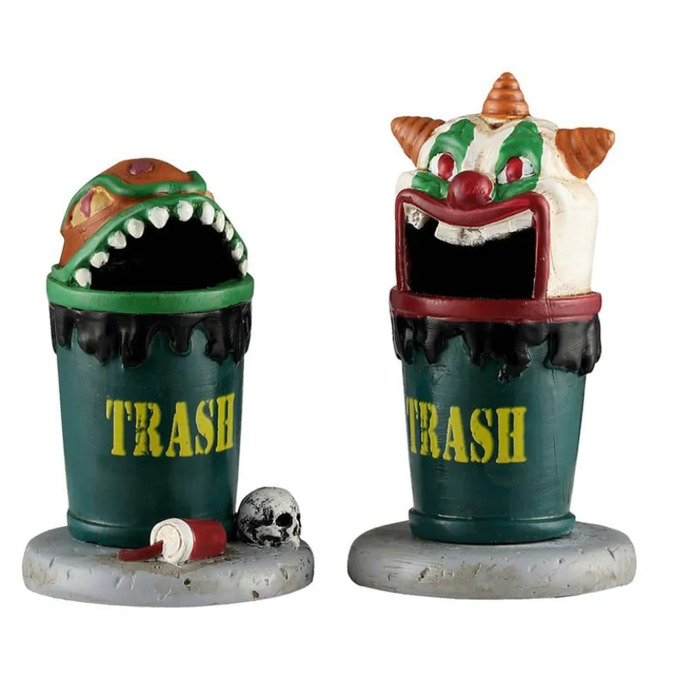 Lemax® Spooky Town® Terrifying Trash Can Set, 2ct.