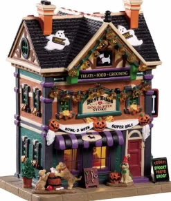 Lemax Spooky Town Village: Best Buds Dog Supply Store